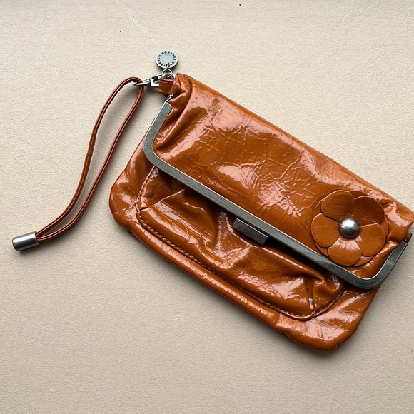 French Connection Mustard Brown Clutch - Picture 1 of 8